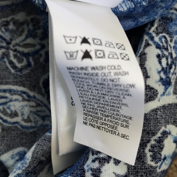 LUCKY BRAND Blue Floral Sleeveless Maxi Dress Size Medium - Picture 8 of 11